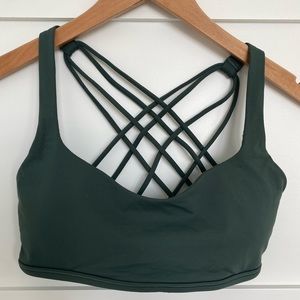 Lululemon Free To Be Bra, Green, Size 8